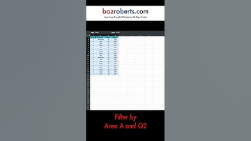 06 How to set up and use Filter Views #googlesheets #googlesheetstips