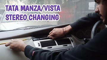 how to change Tata Manza stereo/Music system full video in hindi