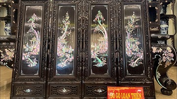 Tranh khảm ốc tứ bình tích cầm kỳ thi hoạ cực kỹ thuật