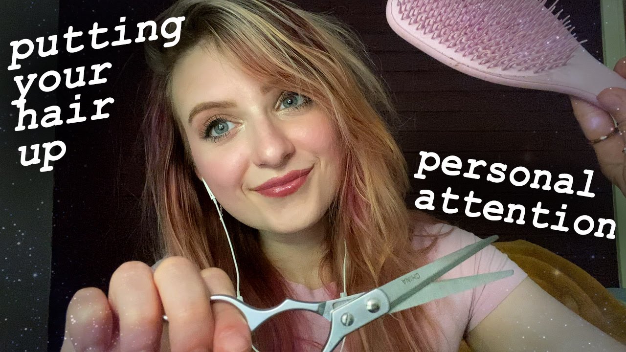ASMR | Doing Your Hair Roleplay (Putting Your Hair Up, Trimming, Hair Clipping) HIGHLY REQUESTED