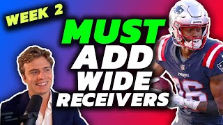 5 Must Add Wide Receivers : Waiver Wire | Week 2 Fantasy Football