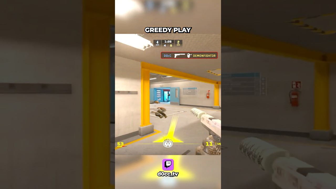 greedy play works out #cs2 #csgo #counterstrike2