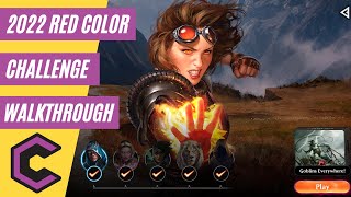 Datos 2022 Red Color Challenge Walkthrough - Perfect Record All 5 Games! Magic: The Gathering Arena MTGA Actualización
