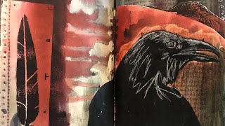 Altered Book Flip-Through: Crow