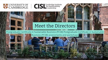 Postgraduate Certificate in Sustainable Business (PCSB) assignments and workshops