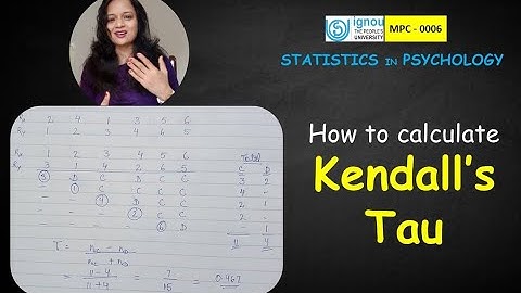 [Psychology] Kendall