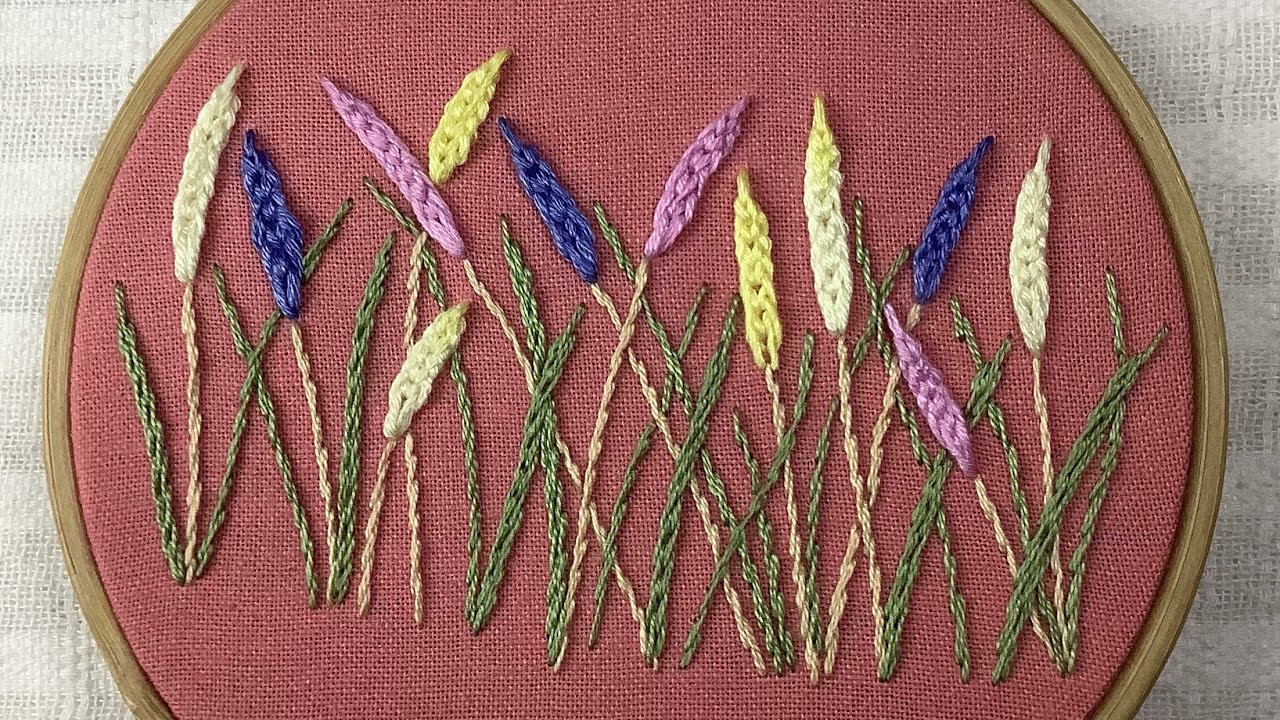 ปักดอกไม้ในทุ่งหญ้า 