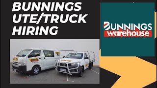 Hiring a UTE at Bunnings