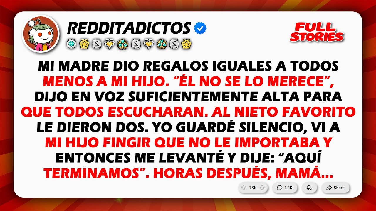 Mi madre le dio regalos iguales a todos, excepto a mi hijo — “Él no...”
