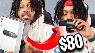 Recording Vocals with a CHEAP MICROPHONE // Sky Jordxn AKG P120 Review