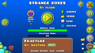 Strange Boxes (easy demon) || by: FLASH || JAF || Geometry Dash || En teléfono