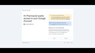 Hi-Pharmacist OAuth App Verification Demo - Google Merchant Center Integration