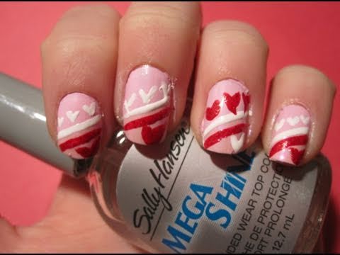 Tutorial: Valentine's Day Heart Nail Art