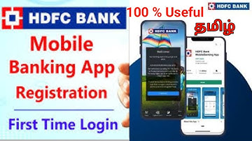 HDFC Bank Mobile Banking App Registration in Tamil| How to HDFC Bank Mobile App First Time in Tamil