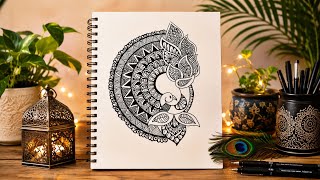 How to Draw a Peacock Mandala Art 🦚✨ | How To Draw Mandala Art | Step By Step Tutorial How to Draw a Peacock Mandala Art 🦚✨ | How To Draw Mandala Art | Step By Step Tutorial