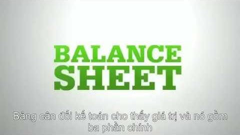 Bảng cân đối kế toán balance sheet vietjet air