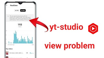 We are experiencing issues with the systems for realtime data | yt studio problem
