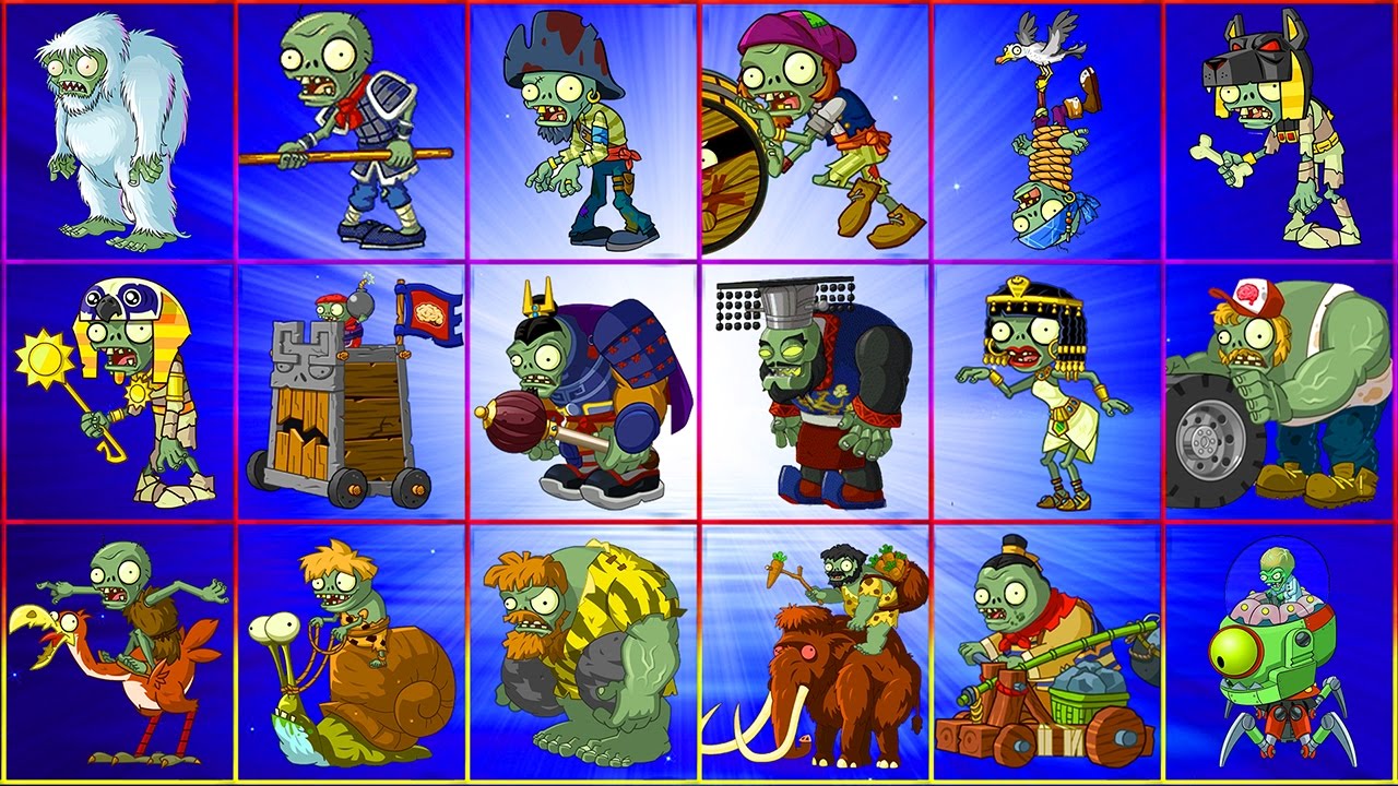 ALL ZOMBOSS in Plants vs Zombie 2 ONLINE 