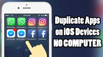 How to duplicate APPS on iOS 10 - iOS 10.3.3 - without a COMPUTER