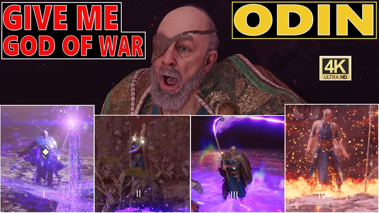 God of War Ragnarok - Odin Boss Fight (No Mercy Difficulty) 