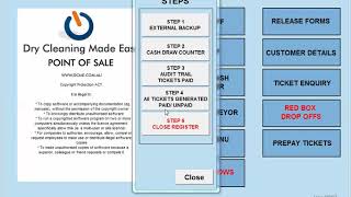 Cash Register in Dry Cleaning Made Easy Point of Sale Software screenshot 2
