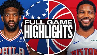 76ERS at PISTONS | FULL GAME HIGHLIGHTS | February 7, 2025