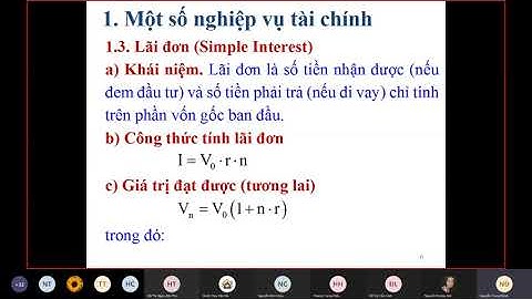 Giải bài tập tài chính tiền tệ phần lãi suất năm 2024