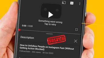 YouTube Something Went Wrong Problem iPhone |YouTube Something Went Wrong Tap to Retry iOS 16 | 2024