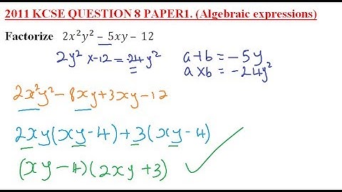 2011 KCSE MATHEMATICS QUESTION 8 PAPER 1