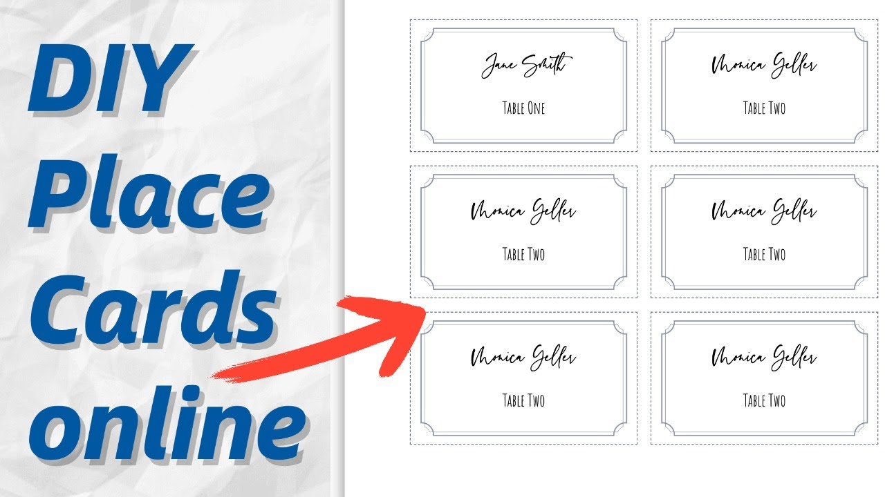 How To Make Place Cards In Word A Step by Step Guide YouTube How To Make Place Cards In Word A Step by Step Guide YouTube