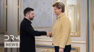 Zelenskiy ontmoet Letse minister van Buitenlandse Zaken Baiba Braze, bedankt voor deelname aan he...