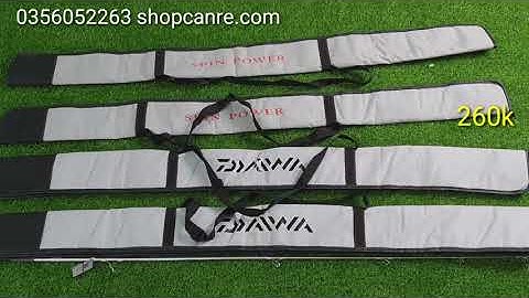 Bao đựng cần chống sốc 3 khúc spinpower và bao daiwa 1m55 cho cần 3 khúc 4m25