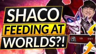 The WORST Worlds Performance EVER - Shaco FEEDING Against FAKER - LoL Guide