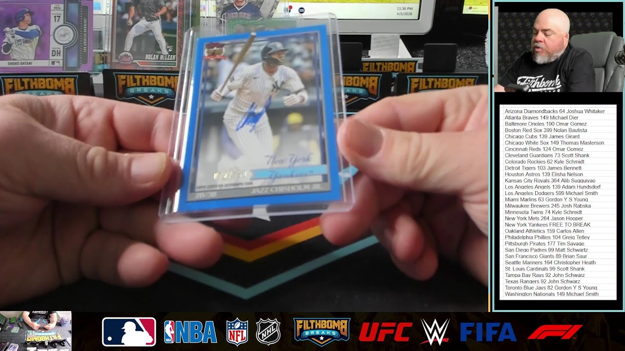 2026 Topps Series 1 Dual Case pick Your Team - 1 Hobby + 1 Jumbo - A4448