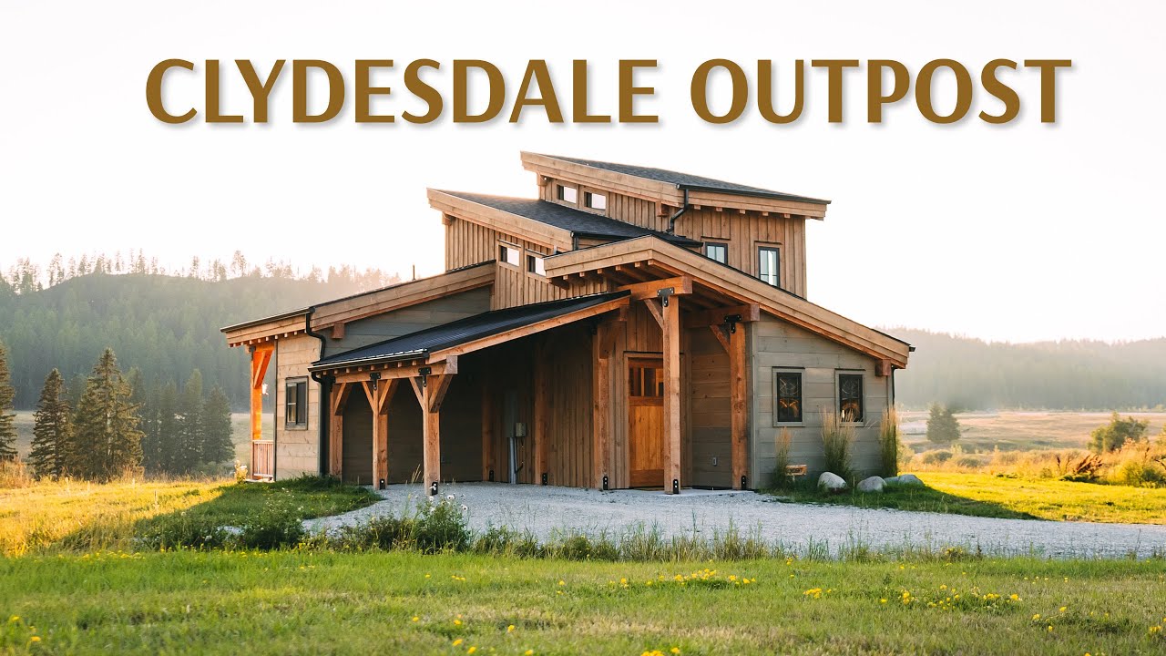 Inside a Timber Frame Cabin on a Clydesdale Ranch! // 740sqft/68sqm