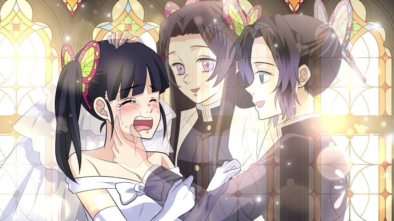 【鬼滅の刃】炭カナの結婚式で天国から胡蝶しのぶとカナエが舞い降りる。二人からの生前の手紙を不死川が涙の朗読…【炭治郎/カナヲ/胡蝶三姉妹/声真似】