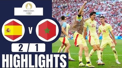 Spain vs Morocco 2-1 all goals & highlights l OLYMPICS football #spain #morocco