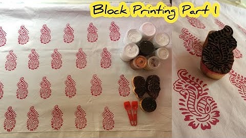 Block Printing Part 1 | Saree Block Printing Part 1