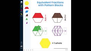 Details Equivalent Fractions with a Pattern Block Guide