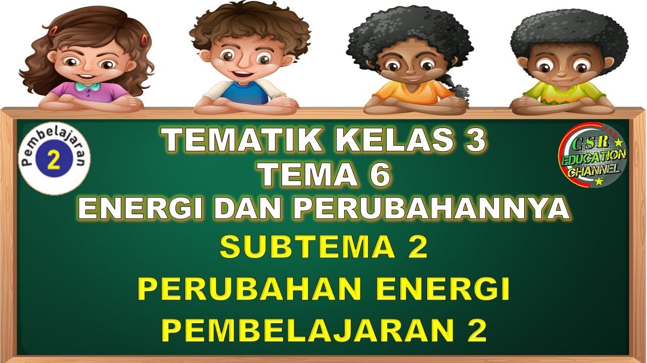 Kelas 3 Tematik Tema 6 Subtema 2 Pembelajaran 2 Energi Dan Perubahannya Youtube