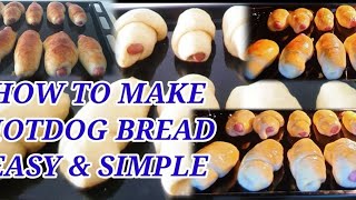 How To Make Bread Roll || How To Make HotDog Bread || Easy Step || Roselyn Cagena