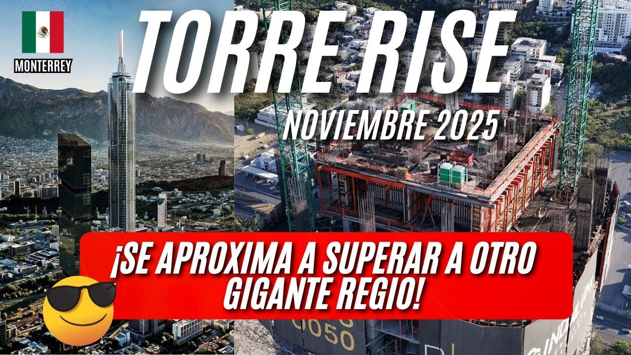 Torre Rice TORRE RISE (484m) Avance de construcción noviembre 2025 comienza a ...