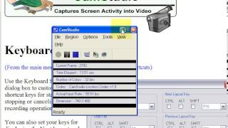 CamStudio Keyboard Shortcuts