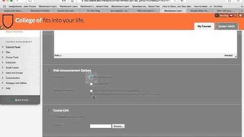 How to send an announcement in Bb 9.1!
