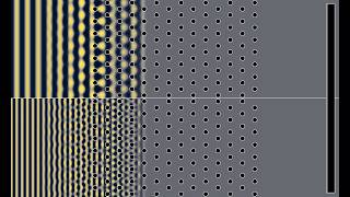 Triangle grid wave protections: Comparison of two different wavelengths