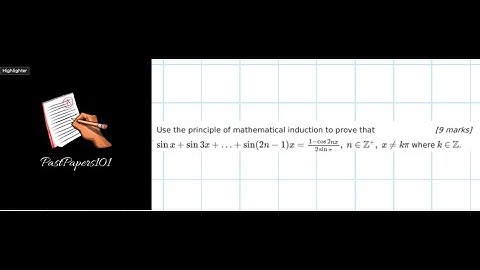 IB Mathematics AA HL | Past Paper Question | Use of Induction in proofs