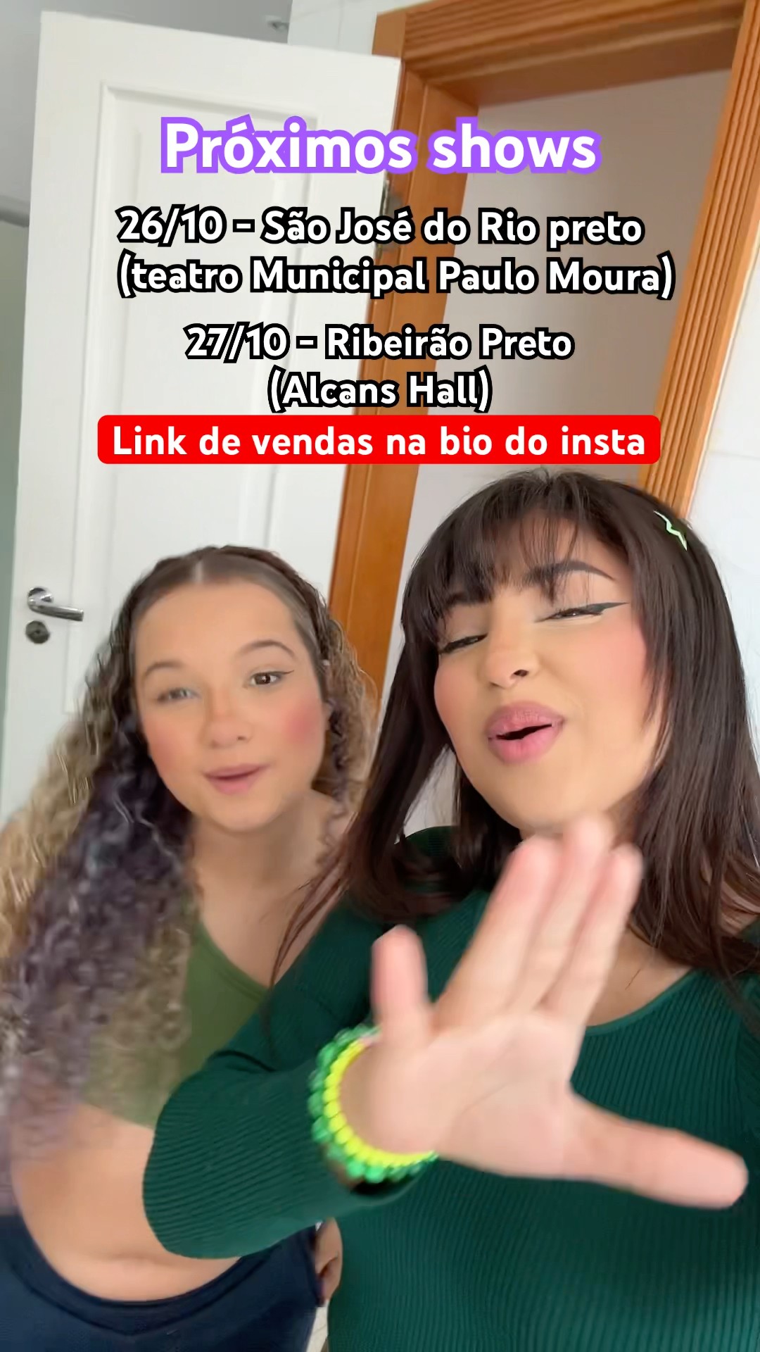 Kysha e Mine no interior de São Paulo! Quem vai? ???