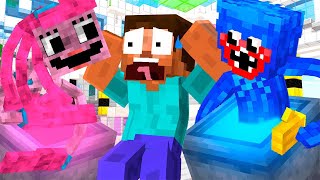 Monster School : Herobrine and Mommy Long Legs - Minecraft Animation