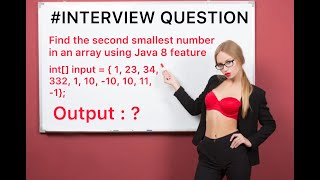 Find the Second Smallest Number in an Array Using Java 8 Features