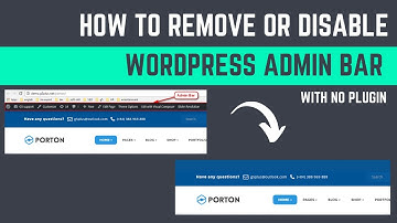 How To Remove or Disable The WordPress Admin Bar For All Users without Using Any Plugin